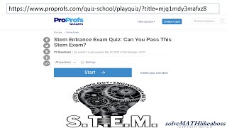 STEM ENTRANCE EXAM REVIEWER  GRADE 9 AND 10 MATH [upl. by Artemus]