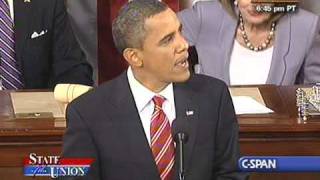 Pres Obamas First State of the Union Address [upl. by Ward]