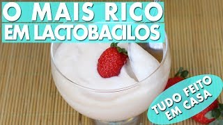 Melhor iogurte da sua vida  Super probiótico natural e sem lactose [upl. by Ru]