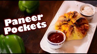 Paneer Pockets  Quick Easy To Make Party Starter  Crispy Snack Recipe [upl. by Ettenwahs]