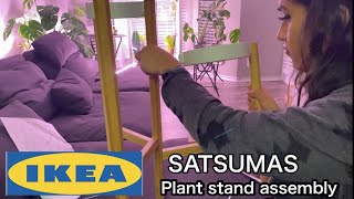 IKEA SATSUMAS Plant Stand Furniture Full Assembly Step By Step [upl. by Shultz]