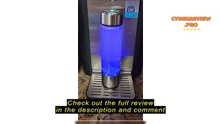 Review uiexitra Hydrogen Water Bottle Hydrogen Rich Water Generator Rechargeable Portable Glass Hy [upl. by Zoila955]