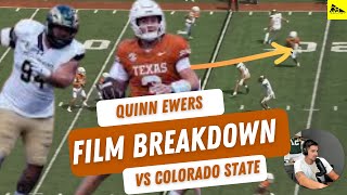 Texas Football Quinn Ewers Best Throws vs Colorado State [upl. by Orenid]