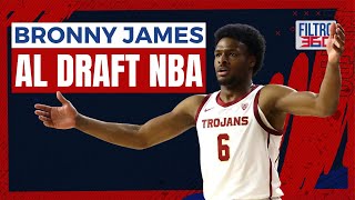 BRONNY JAMES AL DRAFT DE LA NBA  5ABR24  FILTRO 360 [upl. by Bari]