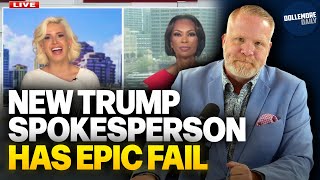 New Trump Spokesperson FALLS FLAT ON FACE in Fox News Interview [upl. by Yerkovich]