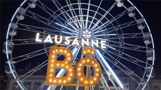 🇨🇭Lausanne Happy Holidays 💫 Merry Christmas 💫 Christmas Market 💫 Bö Noël 2023 [upl. by Klina]