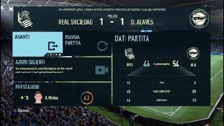 FIFA 22 Modalità Carriera 7 giornata della Liga Real Sociedad Deportivo Alaves [upl. by Glaser276]