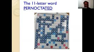 Scrabble GOAT Nigel Richards 11letter word PERNOCTATED and high game 748 pts [upl. by Nolham58]