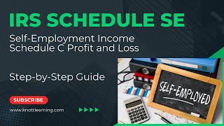 IRS Schedule SE SelfEmployment Tax Schedule C Business  StepbyStep Instructions [upl. by Assirram]