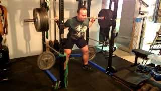 Low Bar Squat 500 lb x 3 3RM [upl. by Wurst]