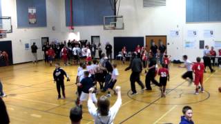 CLBL 6th Grade Championship game halfcourt buzzer beater [upl. by Ecienal219]