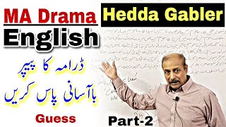 MA Drama Hedda Gabler  English Part2  Summary And Guess  University [upl. by Najed751]