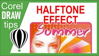 Converting a photo to halftone in CorelDraw [upl. by Nnoryt]