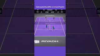 WTA Finals 2024 Doubles R1 DabrowskiRoutliffe vs ErraniPaolini wta highlights tennis [upl. by Schreiber]