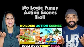 No Logic Funny Action Scenes Troll Reaction😆 Bollywood Fight Scenes Troll  Gulfie  tamallu [upl. by Garlanda]