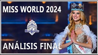 Miss World 2024  Análisis Final [upl. by Airrotal818]