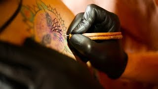 Hand Poke Tattoo Misha Tatoo Art [upl. by Naor994]