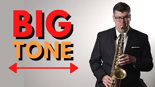 Saxophone Tone  How to get a big warm sound [upl. by Ydnirb]