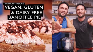 How To Make Raw Vegan Gluten Free Dairy Free Banoffee Pie  Waitrose [upl. by Corby]