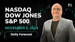 Nasdaq 100 SampP 500 Dow Jones Price Forecast Today NDX SPX DJIA Technical Analysis November 05 [upl. by Odama]