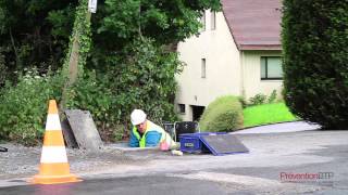 Aiguiller les fourreaux en sécurité avec un souffleur autonome  Ma Solution Chantier [upl. by Sokul864]