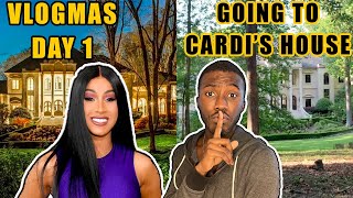 GOING TO CARDI B AND OFFSETS HOUSE IN ATLANTA  VLOGMAS DAY 1 [upl. by Perni344]