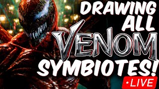 Drawing ALL VENOM SYMBIOTES  CARNAGE PART 2 [upl. by Elish237]