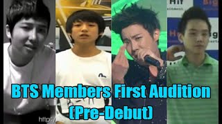 BTS 방탄소년단 Members First Audition PreDebut [upl. by Ynolem87]