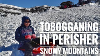 Tobogganing at Perisher Snowy Mountains Australia [upl. by Isoais]