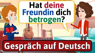 DEUTSCH LERNEN Familienleben Gespräch auf Deutsch LEARN GERMAN [upl. by Adam]