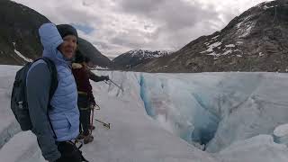 Kayak amp glacier hike  Norway Jostedalsbreen 2023 [upl. by Alaikim]