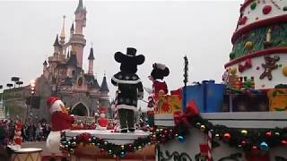 °o° Disneys Christmas Parade   Disneyland Paris 2018 [upl. by Laamak]