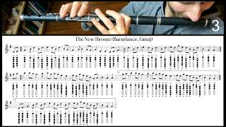 Tuto Irish Flute  The New Broom Barndance Gmaj [upl. by Miharba]