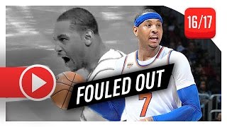 Carmelo Anthony EPIC Full Highlights vs Hawks 20170129  45 Pts FOULED OUT [upl. by Suivatco]