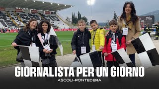 Giornalista per un giorno  AscoliPontedera  Ascoli Calcio [upl. by Anaher782]