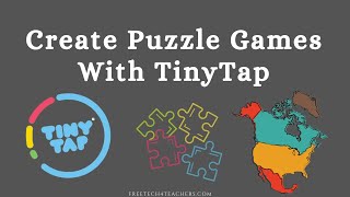 How to Create Educational Puzzle Games on TinyTap [upl. by Janos330]