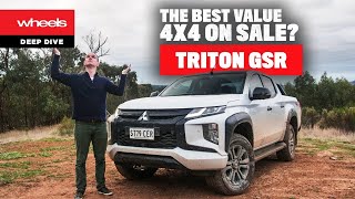 2021 Mitsubishi Triton GSR review – jack of all trades  Wheels Australia [upl. by Markos]