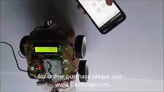 ANDROID CONTROLLED ROBOT WITH OBSTACALE AVOIDANCE [upl. by Salamanca]