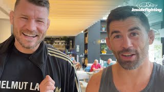 Michael Bisping hilariously crashes our Dominick Cruz interview [upl. by Glen]