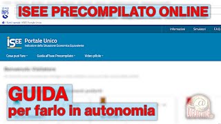 Come fare lISEE Precompilato 2024 online  Tutorial [upl. by Stone]