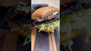 Have You Had a Salmon Smash Burger🤯 food foodie shorts [upl. by Gerri747]