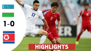 Uzbekistan vs North Korea 10 goal amp highlights  Asia world cup qualifiers [upl. by Herwick]