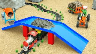 diy tractor making mini concrete bridge for truck safety science project‪MiniCreative1‬  keepvilla [upl. by Ndnarb]