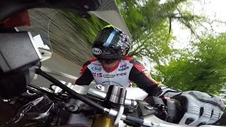 BRUCEY has a BRAY HILL moment Isle of Man TT 2015  ON BIKE  Road Racing  Bruce Anstey  Honda [upl. by Ellwood]