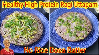 Ragi Uttapam Recipe  Millet Dosa  Finger Millet Pancake Recipe  Millet Recipes For Weight Loss [upl. by Myriam646]