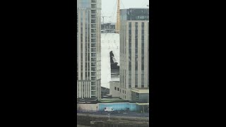 Storm Eunice tears hole in Londons O2 Arena [upl. by Darej202]