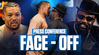 Joe Joyce amp Derek Chisora Have HEATED Exchange At Press Conference [upl. by Leo]