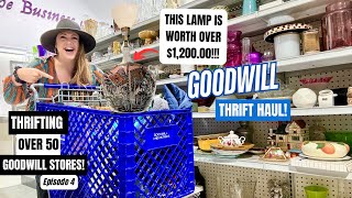 AN UNBELIEVABLE FIND THRIFTING OVER 50 GOODWILL THRIFT STORES Thrift With Me Episode 4 [upl. by Arsuy]