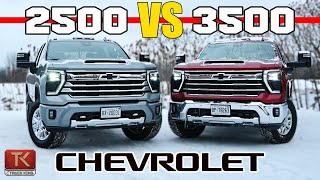 2500 vs 3500 Trucks  Whats Really the Difference We Compare Two Chevy Silverado HDs to Find Out [upl. by Amliw]