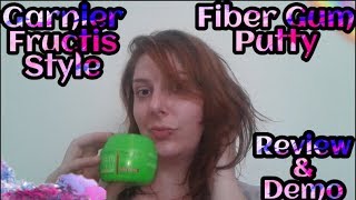 Garnier Fructis Style Fiber Gum Putty Review and Demo [upl. by Keeler]